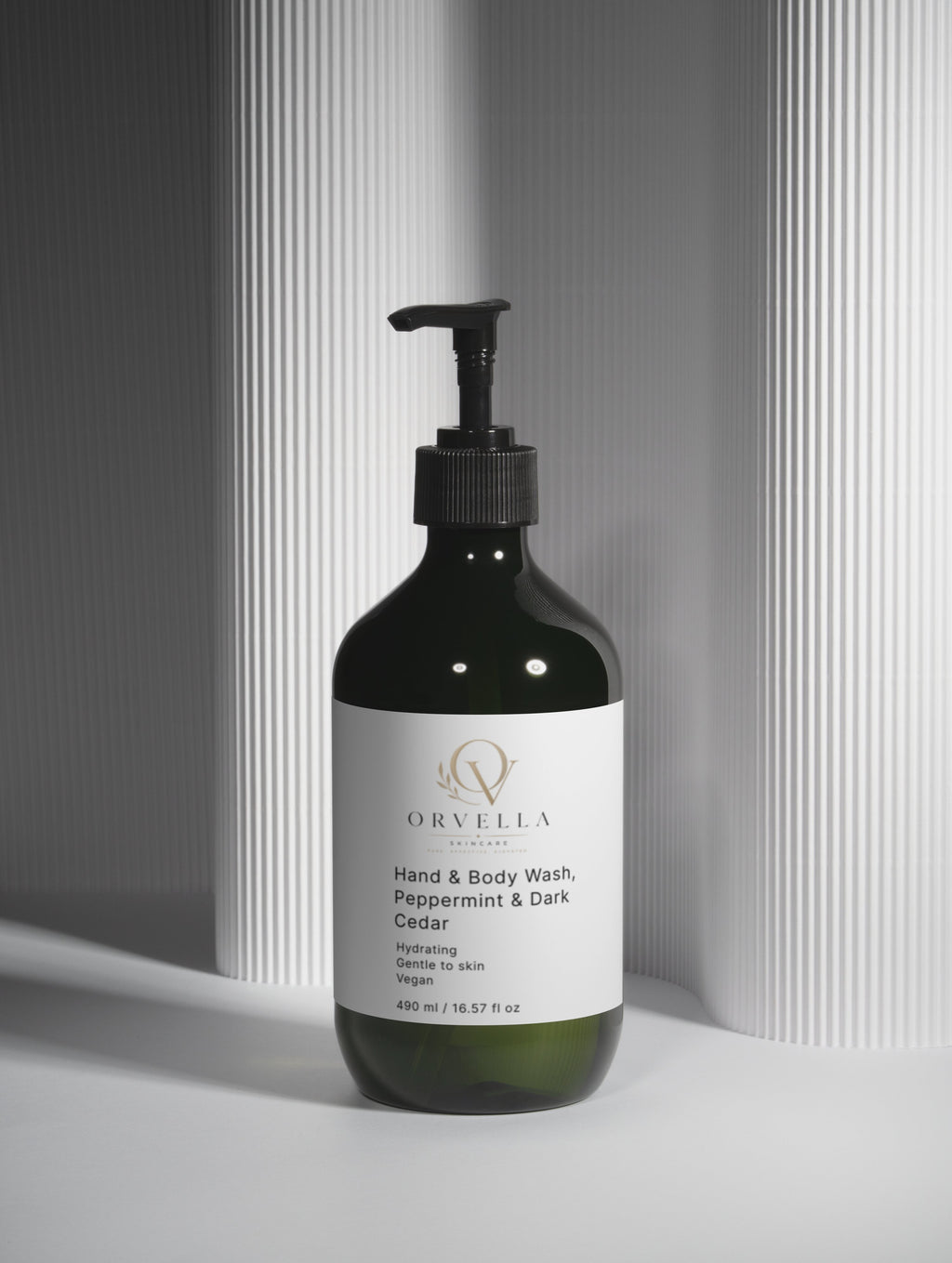 Hand & Body Wash, Peppermint & Dark Cedar